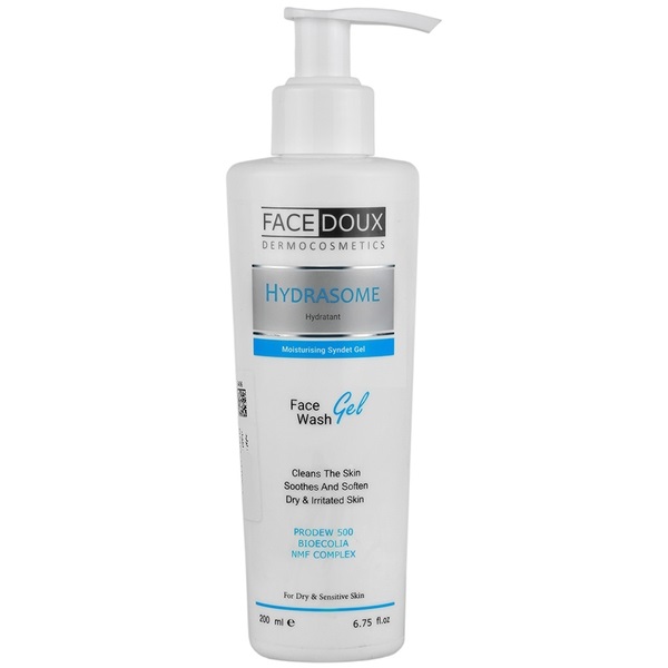 شوینده ملایم کرم دار صورت هیدرازوم فیس دوکس  HYDRASOME MOISTURISING  CREAMY WASH  FACEDOUX