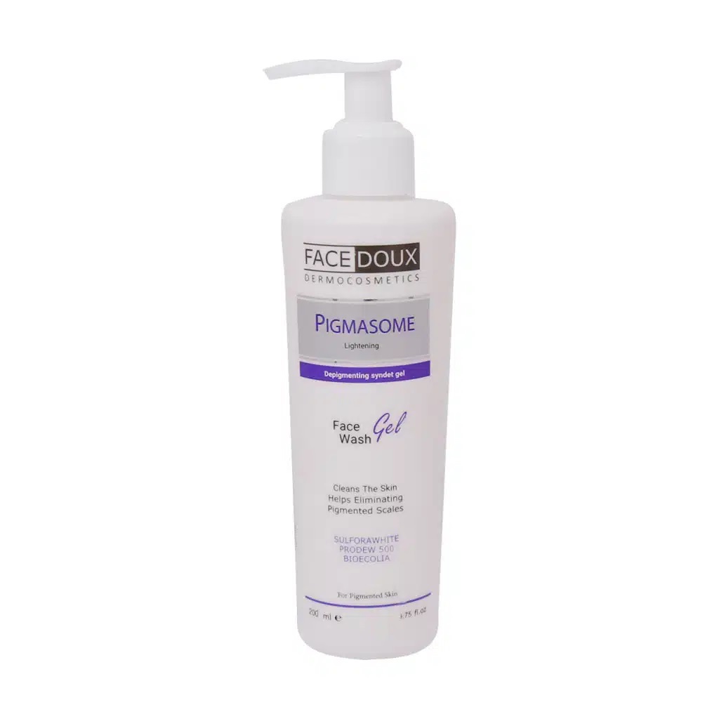 شوینده ملایم صورت پیگمازوم فیس دوکس PIGMASOME LIGHTENING SKIN FACE WASH FACEDOUX